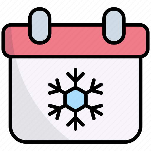 Calendar, winter, christmas, snow, cold, xmas, schedule icon - Download on Iconfinder