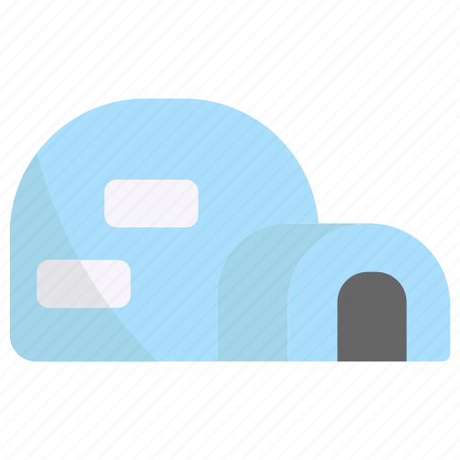 Igloo, winter, house, ice, cold, pole icon - Download on Iconfinder