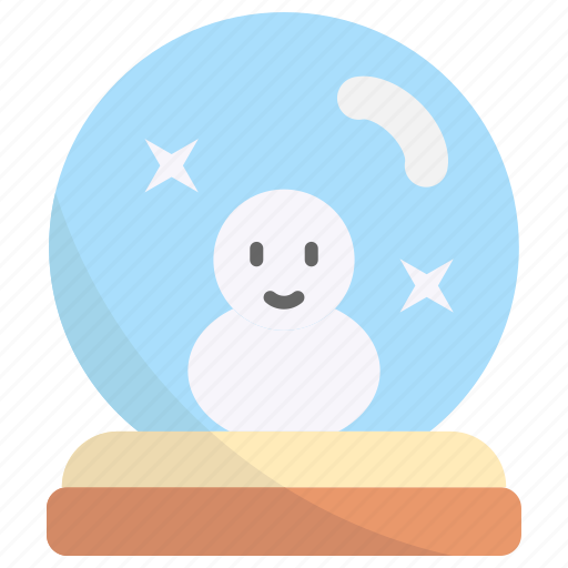 Snowglobe, snow-globe, crystal-ball, snow, winter, snowman, cold icon - Download on Iconfinder
