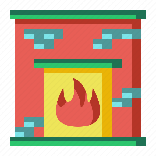 Chimney, fireplace, interior, winter icon - Download on Iconfinder