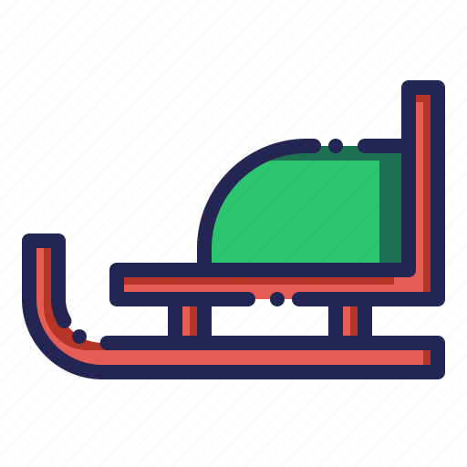 Sled, sledge, sleigh, winter icon - Download on Iconfinder