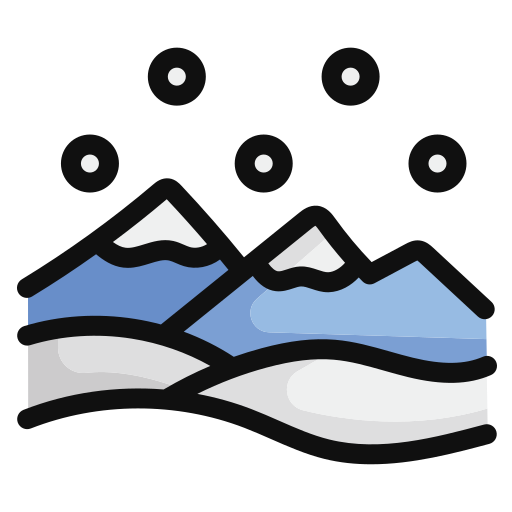 Mountains, winter, snow, snowflake, landscape icon - Download on Iconfinder