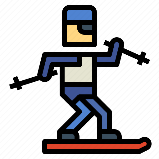 Alpine, people, skiing, sports icon - Download on Iconfinder