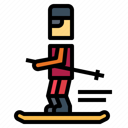 Person, ski, skiing, sports, stance icon - Download on Iconfinder