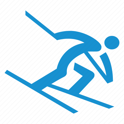 Alpine, skiing, downhill skiing, race, racing, ski icon - Download on Iconfinder