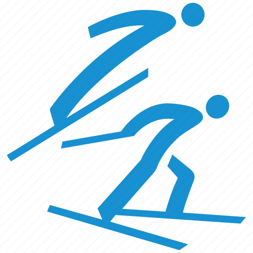 Combined, nordic, cross-country skiing, ski, ski jumping, skiing icon - Download on Iconfinder