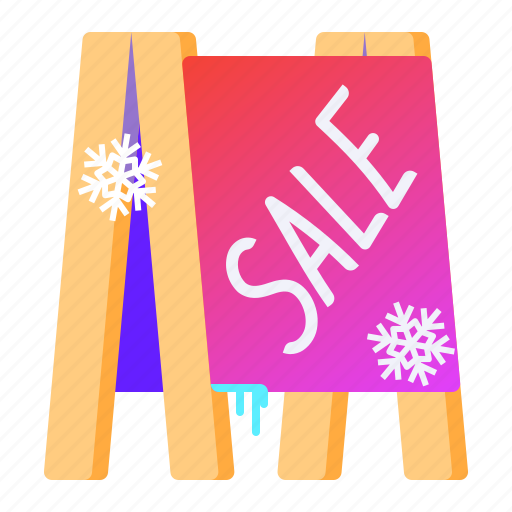 Banner, sale, street, winter icon - Download on Iconfinder