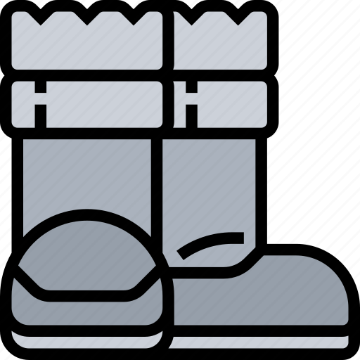 Boots, footwear, warm, winter, fashion icon - Download on Iconfinder