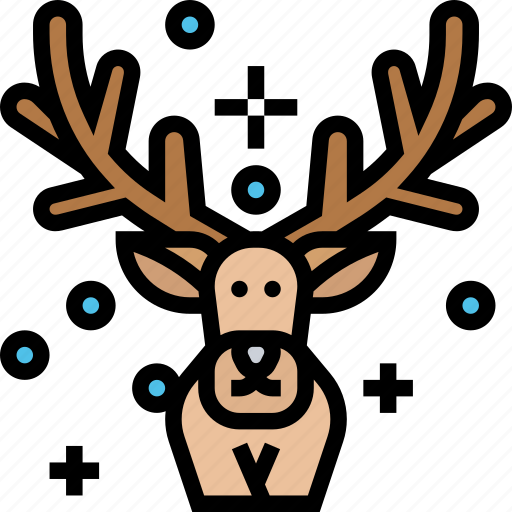 Reindeer, wildlife, animal, winter, christmas icon - Download on Iconfinder