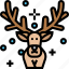 reindeer, wildlife, animal, winter, christmas 