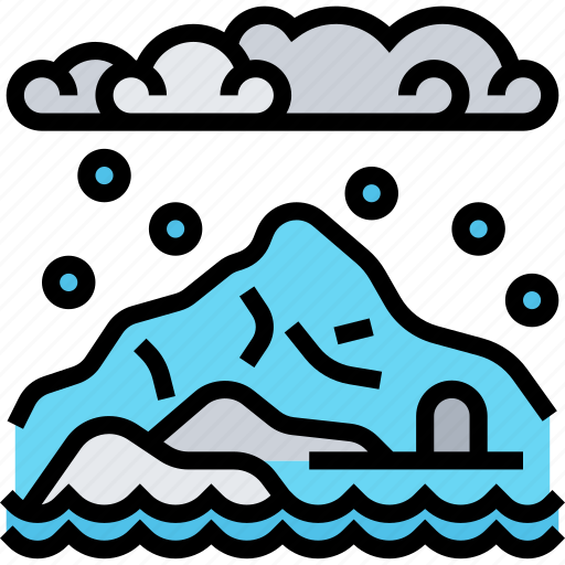 Iceberg, ice, mountain, polar, nature icon - Download on Iconfinder