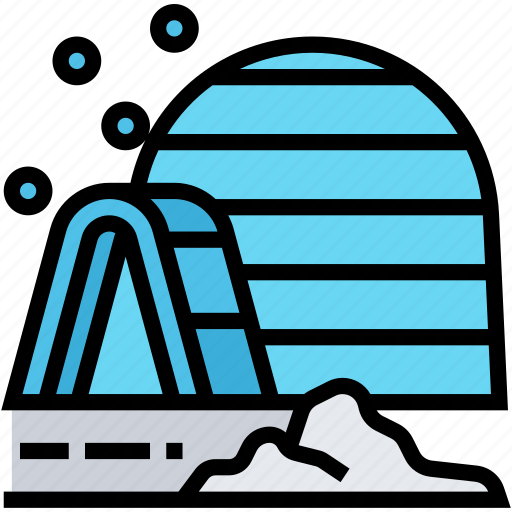Igloo, icehouse, shelter, snow, polar icon - Download on Iconfinder