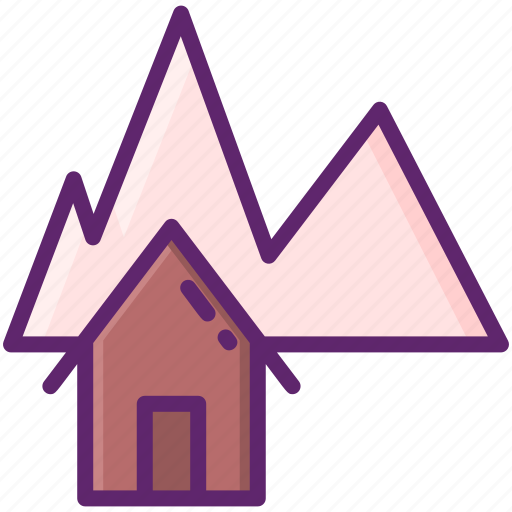 Mountain, cottage, house, hut icon - Download on Iconfinder