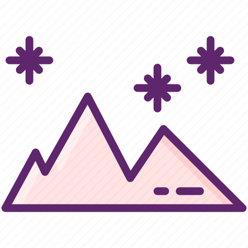 Snowy, mountain, landscape, nature icon - Download on Iconfinder