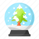gift, snowball, holiday, winter, christmas, decoration, spherical