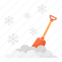 shovel, snow, winter, tool, clean, cold, season