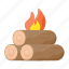 campfire, fire, camp, outdoor, warm, bonfire, light, stack 