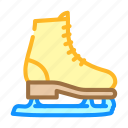 ice, skating, winter, season, snow, blue