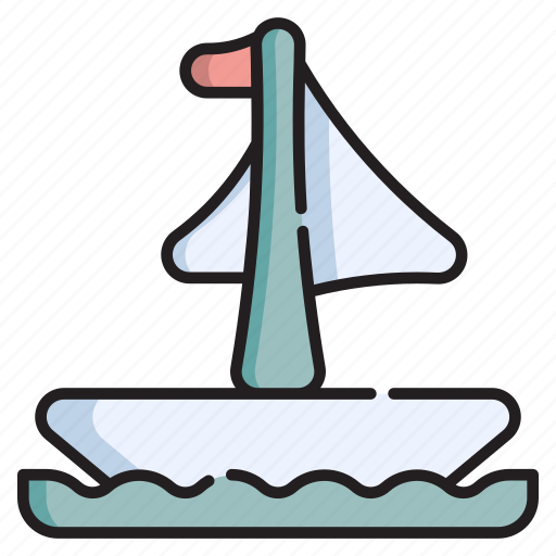 Winter, sport, sailing, sail, boat, water, travel icon - Download on Iconfinder