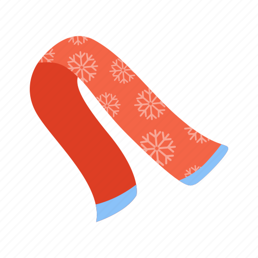 Scarf, flat, icon, warm, clothes, trendy, winter icon - Download on Iconfinder