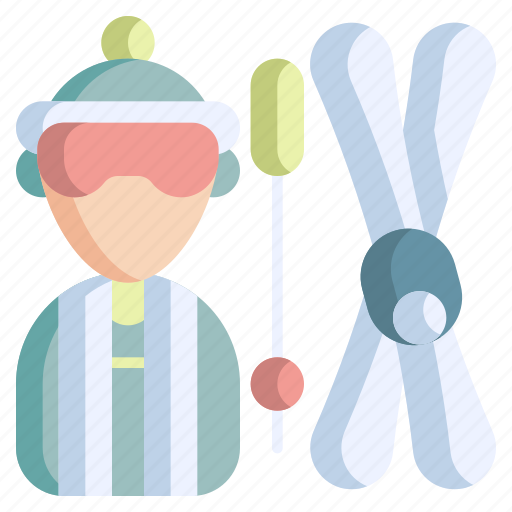 Winter, sport, skiing, ski, outdoor, poles, holiday icon - Download on Iconfinder