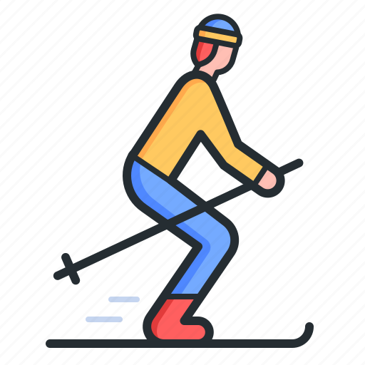 Skiing, athlete, winter, activity icon - Download on Iconfinder