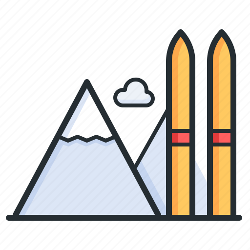 Skiing, mountains, sport, winter icon - Download on Iconfinder