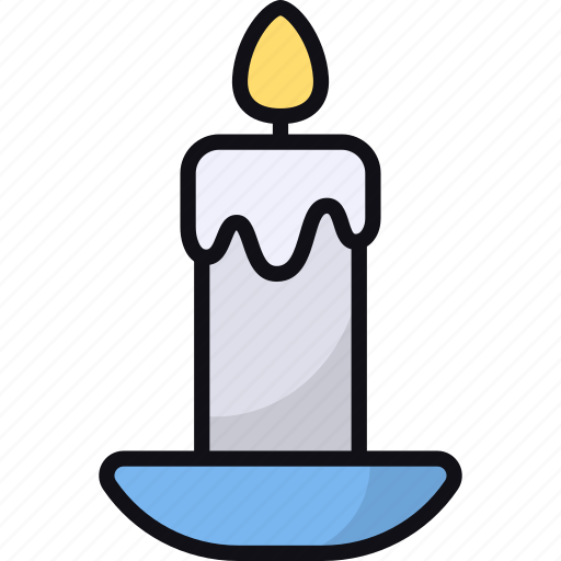 Candle, fire, illumination, light, wax, warm icon - Download on Iconfinder