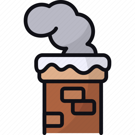 Chimney, warming, smoke, home, winter, fireplace, warm icon - Download on Iconfinder
