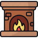 fireplace, combustion, warming, living room, chimney, home, flame