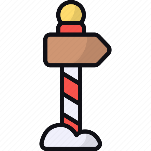 North pole, signboard, polar, finger post, guide post, arctic, direction icon - Download on Iconfinder