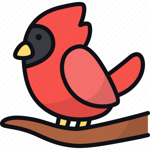 Northern cardinal, bird, red cardinal, wildlife, animal, ornithology, winter icon - Download on Iconfinder