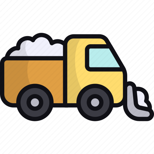 Snowplow, truck, snow blade, winter season, transportation, plowing, snow plough icon - Download on Iconfinder