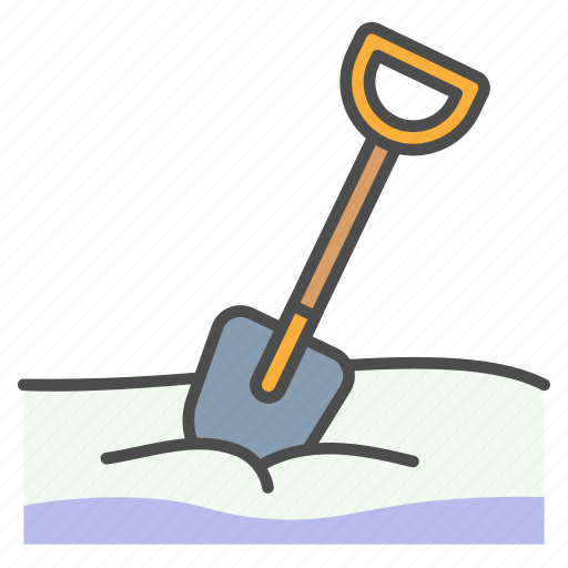 Winter, shovel, dig, snow icon - Download on Iconfinder