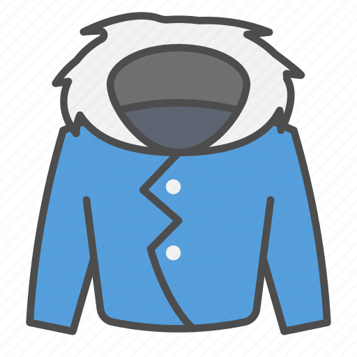 Winter, warm, jacket, furr, cold, coat icon - Download on Iconfinder