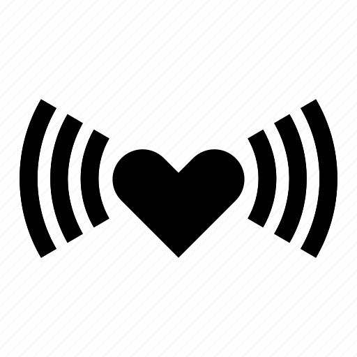 Concept, heart, love, wireless, spread love, valentine, romantic icon - Download on Iconfinder