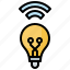 bulb, light, smart, technology, wifi 