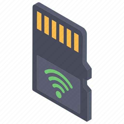 Flash memory, memory chip, microchip, sd card, wifi memory card icon - Download on Iconfinder