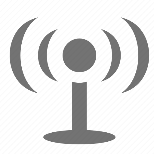 Broadcast, hot spot, internet, pole, signal, wifi, wireless icon - Download on Iconfinder