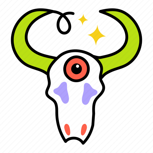 Bull skull, bull head, animal skull, animal head, cow head icon - Download on Iconfinder
