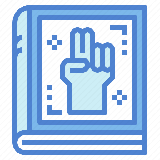 Book, reading, hand, magic icon - Download on Iconfinder