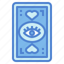 card, magical, eye, heart