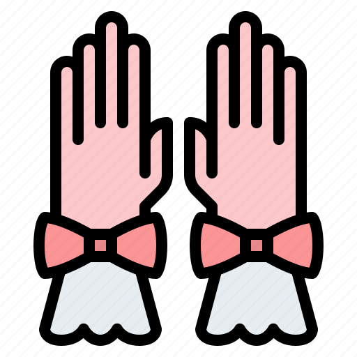 Gloves, bow, accessories, fashion icon - Download on Iconfinder