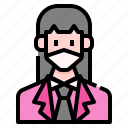 avatar, business, mask, people, user, woman