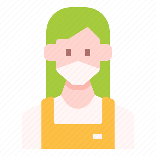 Avatar, barista, mask, people, user, woman icon - Download on Iconfinder