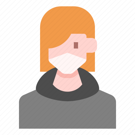 Avatar, hoodie, mask, people, user, woman icon - Download on Iconfinder