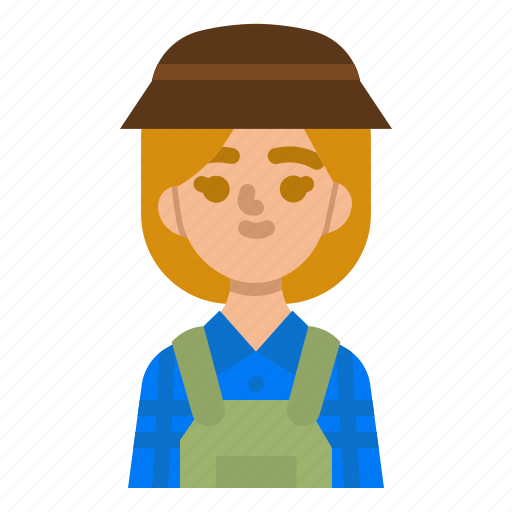 Farmer, gardener, woman, avatar, use icon - Download on Iconfinder