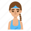 sport, woman, girl, user, avatar 