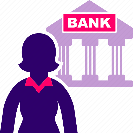 Bank, banking, business, woman icon - Download on Iconfinder