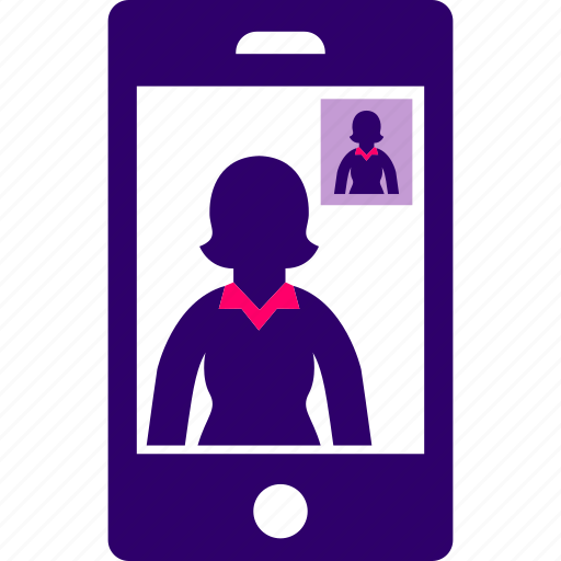 Business, call, smartphone, video, woman icon - Download on Iconfinder
